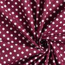 Baumwollpopeline Polka Dots – bordeauxrot/weiss,  thumbnail number 3