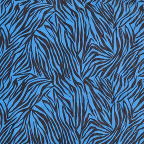 Chiffon Zebrastreifen – blau/schwarz, 