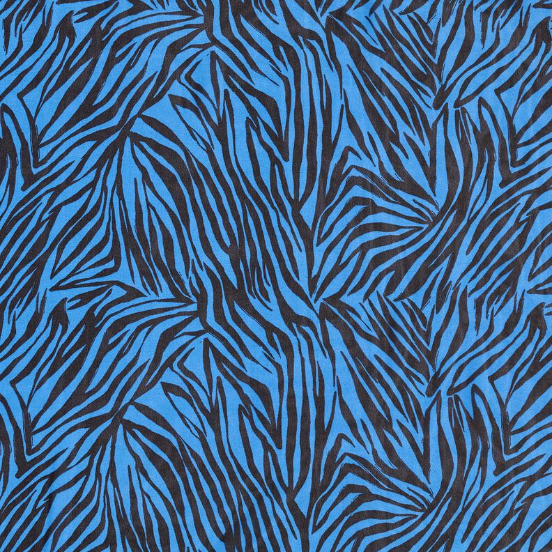 Chiffon Zebrastreifen – blau/schwarz,  image number 1