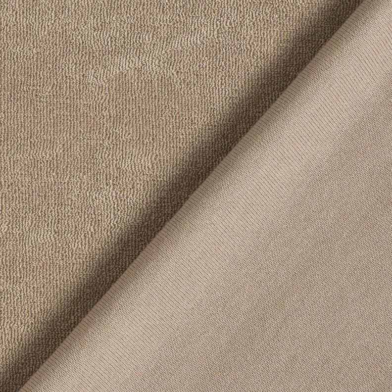 Frotteestoff Stretch Uni – beige,  image number 3