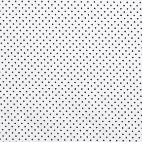 Baumwollpopeline Mini Polka Dots – weiss/schwarz, 