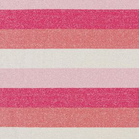 Glitzerjersey Streifen – pink/koralle, 