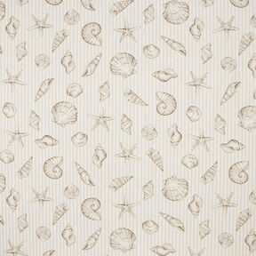 Dekostoff Gobelin Muscheln – beige, 