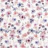 GOTS Baumwolljersey Aquarell-Blumen Digitaldruck – wollweiss/pastellviolett,  thumbnail number 1