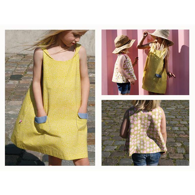 ROSA - Kleid und Top mit gedrehten Trägern und Taschen | Studio Schnittreif | 74-140,  image number 2