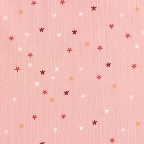 Baumwollpopeline kleine Sterne – hellaltrosa, 