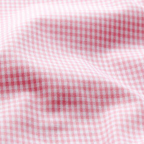 Baumwollstoff Vichykaro 0,2 cm – rosa/weiss, 
