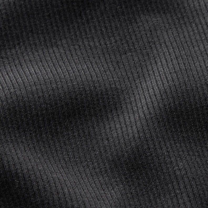 Feinripp Baumwolljersey – schwarz,  image number 2