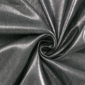 Denim Stretch Metallic – schwarz/silber metallic, 