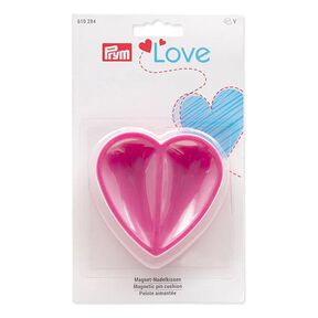 Magnet-Nadelkissen Herz [ Maße: 80 x 80 x 26 mm ] | Prym Love – pink, 