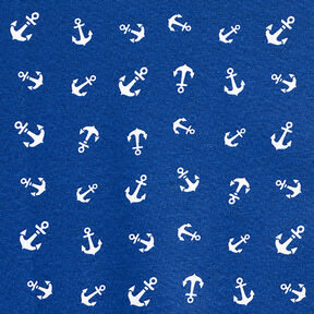 Beschichtete Baumwolle Anker – marineblau, 