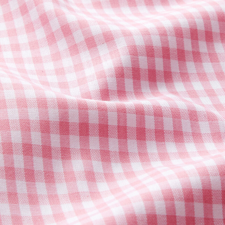 Baumwollstoff Vichykaro 0,5 cm – rosa/weiss,  image number 2