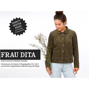 FRAU DITA kurze Jacke mit großen Taschen | Studio Schnittreif | XS-XXL, 