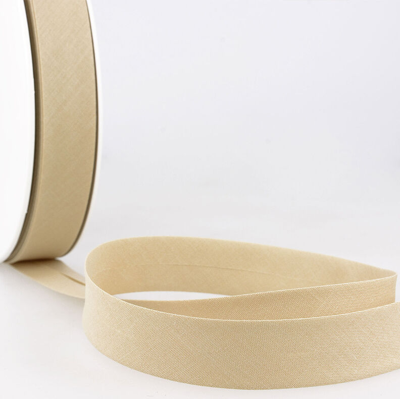 Schrägband Polycotton [20 mm] – hellbeige,  image number 1