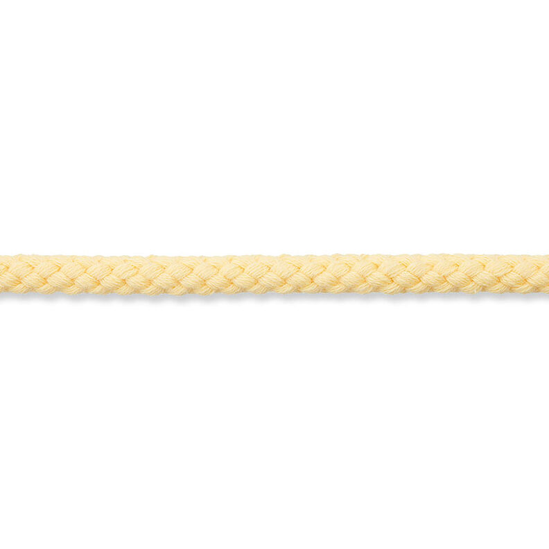 Baumwollkordel [Ø 7 mm] – vanillegelb,  image number 2