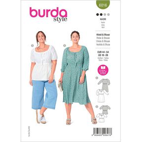 Bluse / Kleid | Burda 6016 | 44-54, 