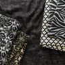 Jacquard Jersey Ornamente – gold metallic/schwarz,  thumbnail number 6