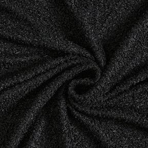 Strick Bouclé Uni – schwarz, 