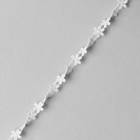 Spitzenborte Flower [10 mm] - wollweiss, 