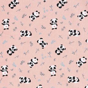Baumwollstoff Cretonne Knuddel Panda – rosa, 