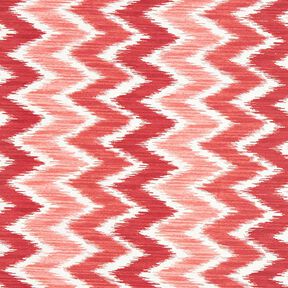 Beschichtete Baumwolle Ikat-Print – rot/weiss, 