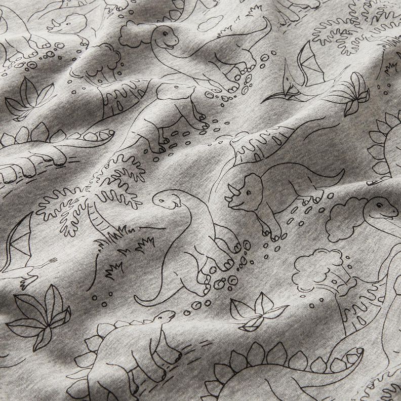 Alpenfleece Dinos – silber/schwarz,  image number 2