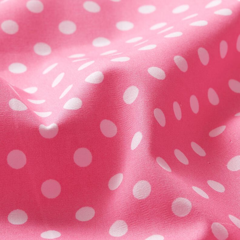 Baumwollpopeline Polka Dots – rosa/weiss,  image number 2