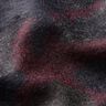 Mantelstoff Woll-Mix Camouflage – schwarz/merlot,  thumbnail number 2