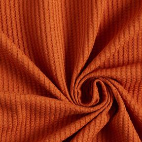 Baumwoll-Waffeljersey Uni – terracotta, 