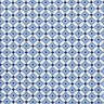 Baumwolljersey Azulejos klein – helljeansblau/weiss,  thumbnail number 1