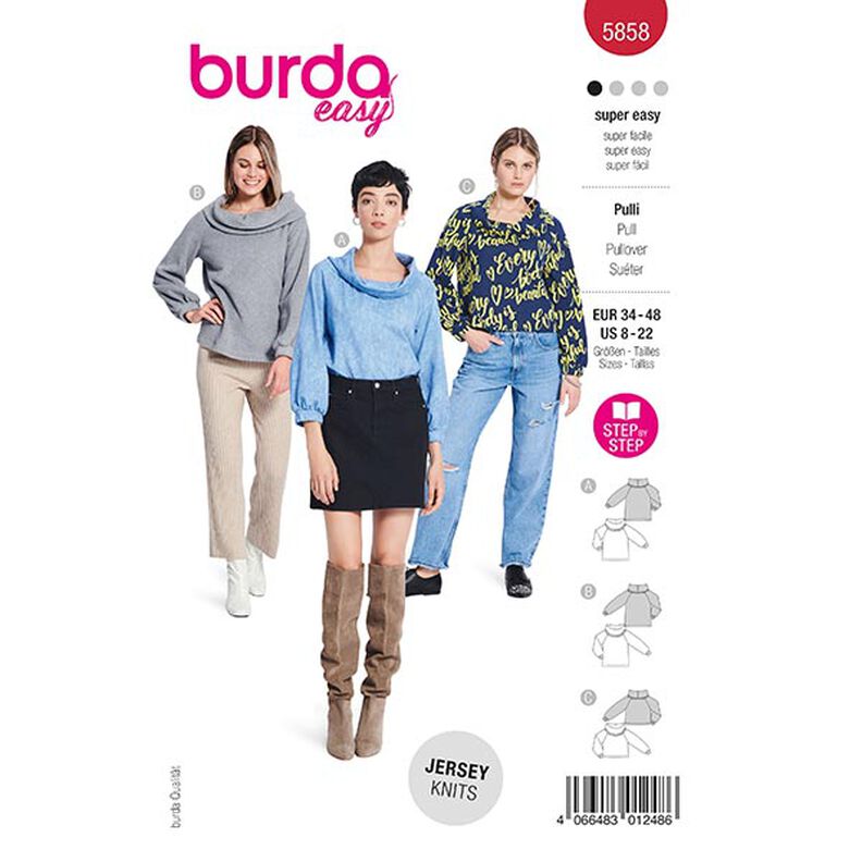 Pullover | Burda 5858 | 34-48,  image number 1