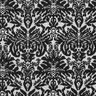 Jacquard Jersey Ornamente – silber metallic/schwarz,  thumbnail number 1