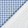 Baumwolljersey Azulejos klein – helljeansblau/weiss,  thumbnail number 4