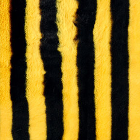 Kunstfell Bienenstreifen – schwarz/gelb, 