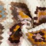 Mantelstrick Woll-Mix Patchwork, weiss – weiss/beige,  thumbnail number 4