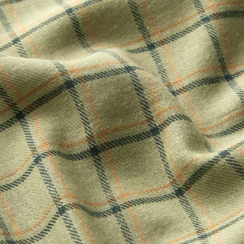 Flanell doppeltes Karo – khaki/tannengrün,  image number 2