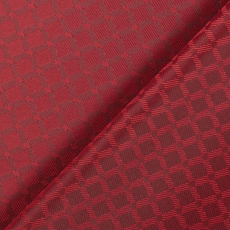 Futterstoff Jacquard Rauten – rot,  image number 4