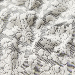 Jacquard Jersey Ornamente – hellgrau/weiss, 