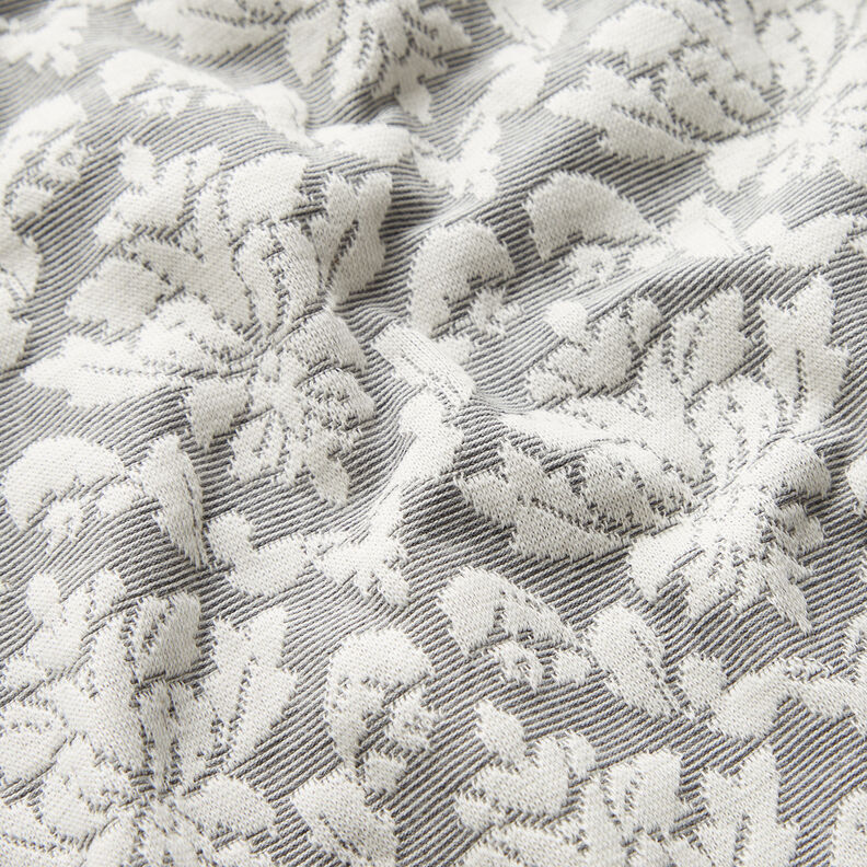 Jacquard Jersey Ornamente – hellgrau/weiss,  image number 2