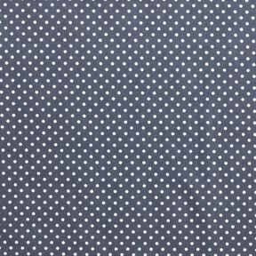 Baumwollpopeline Mini Polka Dots – anthrazit/weiss, 