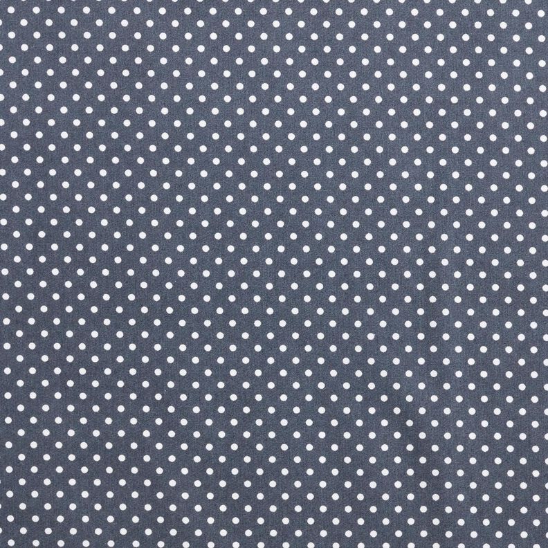 Baumwollpopeline Mini Polka Dots – anthrazit/weiss,  image number 1