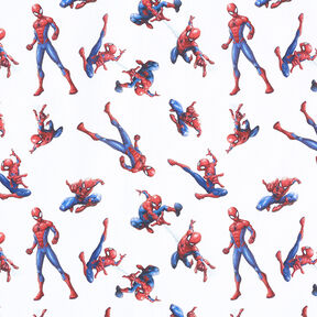 Cretonne Lizenzstoff Spiderman | Marvel – weiss, 