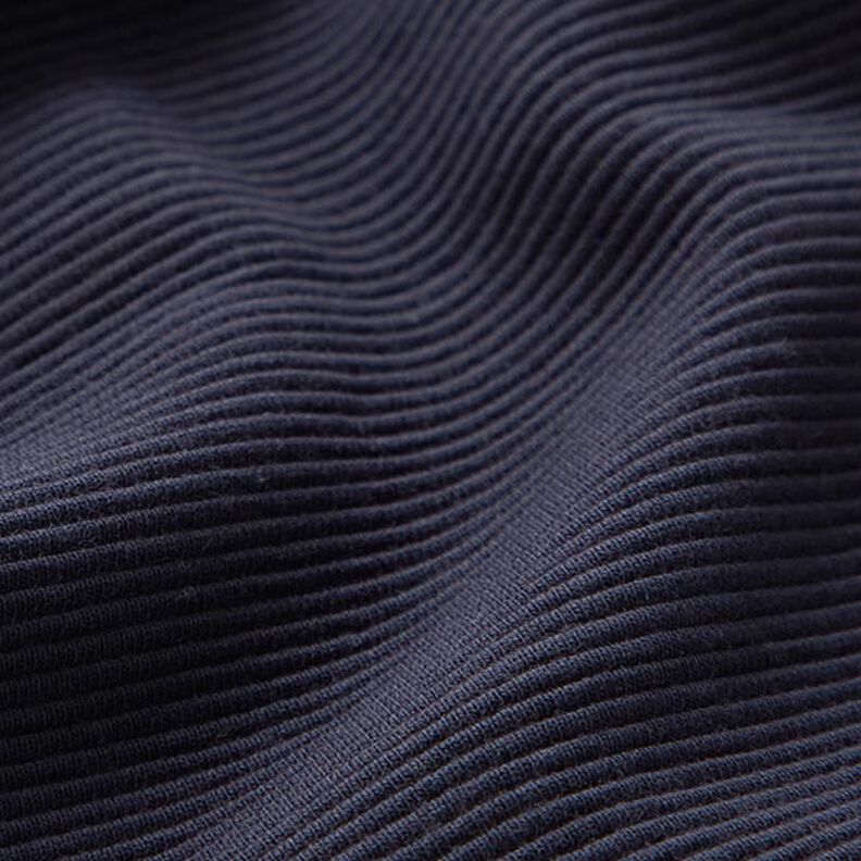 Ottoman-Rippenjersey Uni – marineblau,  image number 3