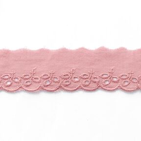 Feston Spitzenband Blätter [ 30 mm ] – rosa, 