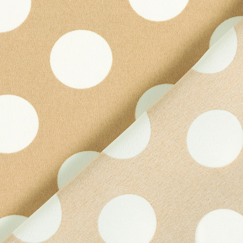 Kreppgewebe Polka Dots [2,5 cm] – beige,  image number 4