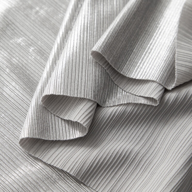 Rippenjersey Metallic – silber metallic,  image number 3