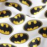 Baumwollpopeline Batman Logo Lizenzstoff | DC Comics – weiss,  thumbnail number 2