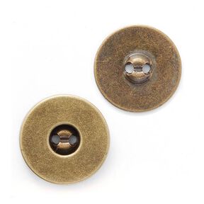 Magnetknopf [ Ø18 mm ] – altgold metallic, 