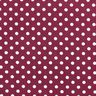 Baumwollpopeline Polka Dots – bordeauxrot/weiss,  thumbnail number 1