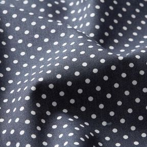 Baumwollpopeline Mini Polka Dots – anthrazit/weiss, 